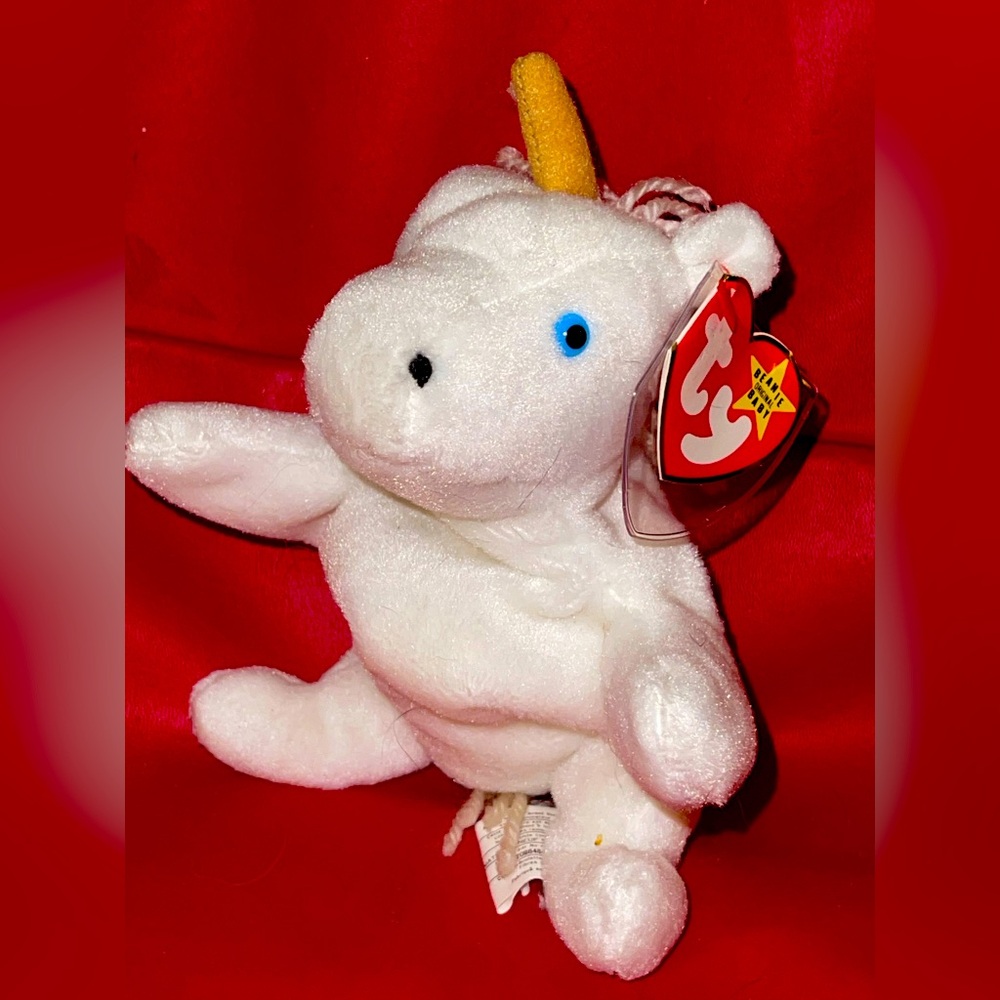 Ty Beanie Babies Mystic the Unicorn with Swing Tags. Rare variant. See desc..